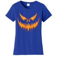 Scary Spooky Jack O Lantern Face Pumpkin Halloween Meaningful Gift Women's T-Shirt