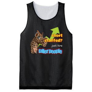 Short Staffed Just Hire Taller People Meme Mesh Reversible Basketball Jersey Tank