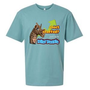 Short Staffed Just Hire Taller People Meme Sueded Cloud Jersey T-Shirt