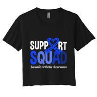 Support Squad Juvenile Arthritis Awareness Wear Meaningful Gift Women's Crop Top Tee