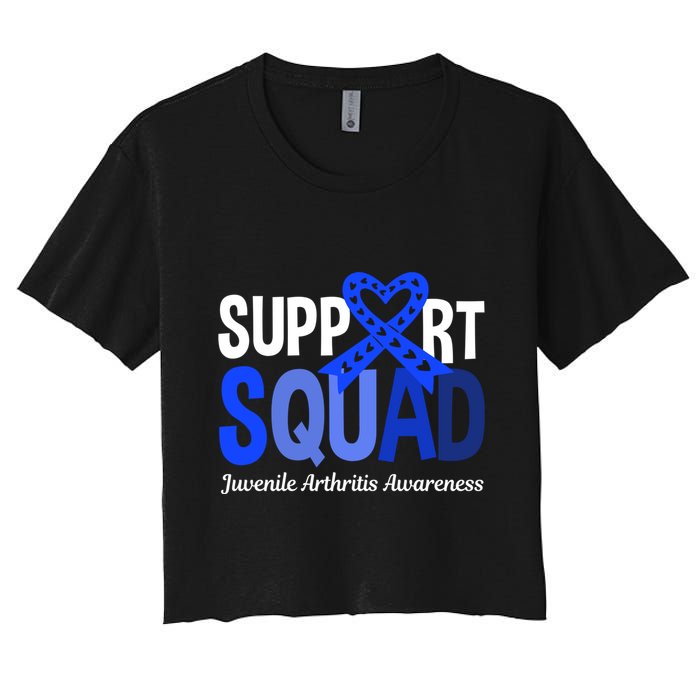 Support Squad Juvenile Arthritis Awareness Wear Meaningful Gift Women's Crop Top Tee
