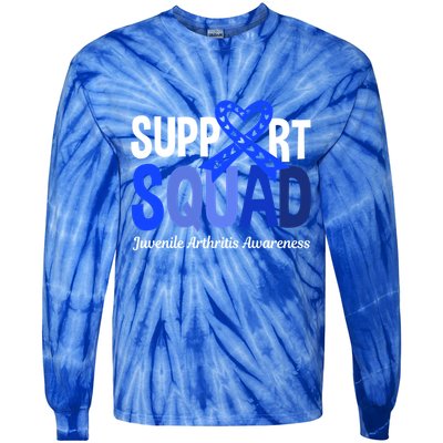 Support Squad Juvenile Arthritis Awareness Wear Meaningful Gift Tie-Dye Long Sleeve Shirt