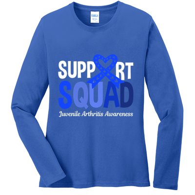 Support Squad Juvenile Arthritis Awareness Wear Meaningful Gift Ladies Long Sleeve Shirt