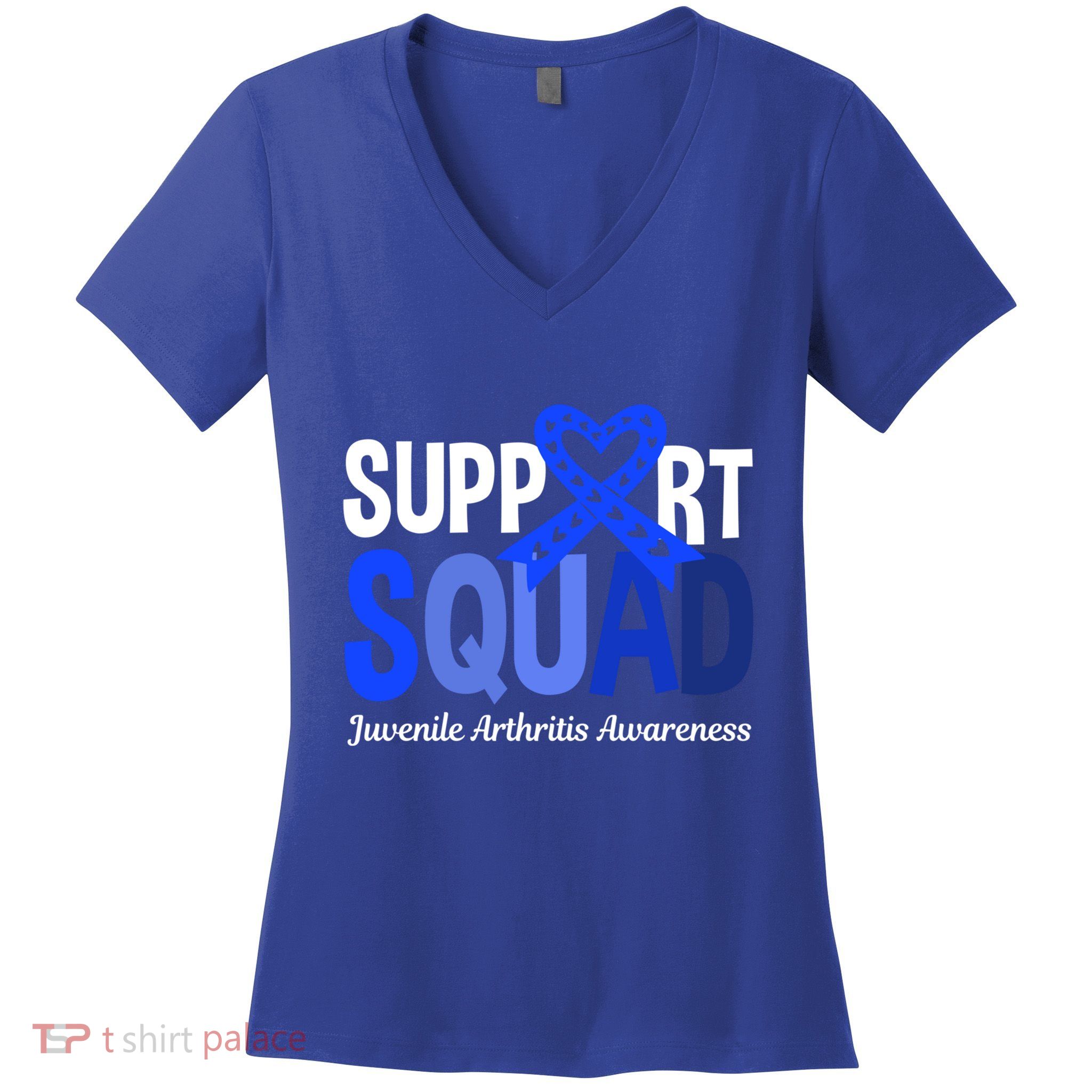 Support Squad Juvenile Arthritis Awareness Wear Meaningful Gift Women's V-Neck T-Shirt