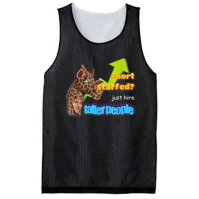 Short Staffed Just Hire Taller People Meme Mesh Reversible Basketball Jersey Tank