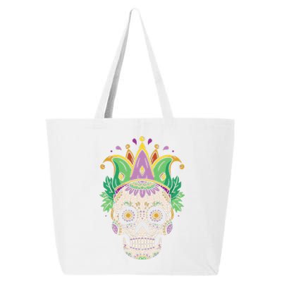 Sugar Skull Jester Costume Mardi Gras Festival 25L Jumbo Tote