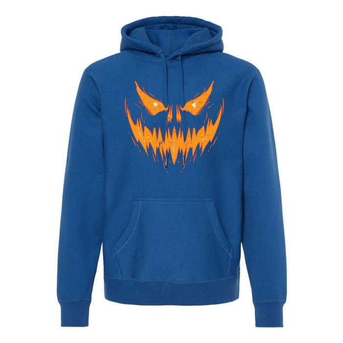 Scary Spooky Jack O Lantern Face Pumpkin Halloween Gift Premium Hoodie