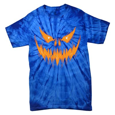 Scary Spooky Jack O Lantern Face Pumpkin Halloween Gift Tie-Dye T-Shirt