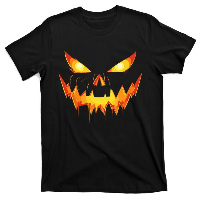 Scary Spooky Jack O Lantern Face Pumpkin Halloween T-Shirt