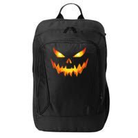 Scary Spooky Jack O Lantern Face Pumpkin Halloween City Backpack