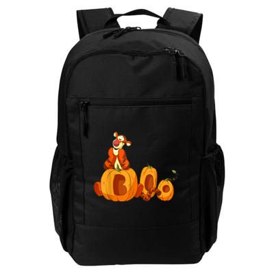 Scary Spooky Jack O Lantern Face Pumpkin Men Boys Halloween Daily Commute Backpack