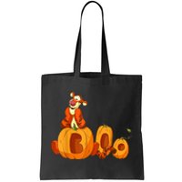 Scary Spooky Jack O Lantern Face Pumpkin Men Boys Halloween Tote Bag