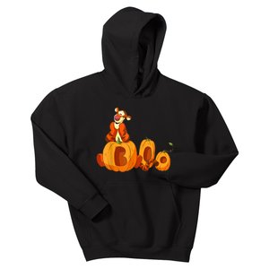 Scary Spooky Jack O Lantern Face Pumpkin Men Boys Halloween Kids Hoodie