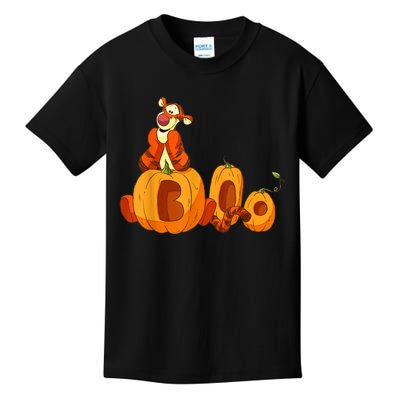 Scary Spooky Jack O Lantern Face Pumpkin Men Boys Halloween Kids T-Shirt