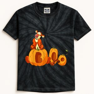 Scary Spooky Jack O Lantern Face Pumpkin Men Boys Halloween Kids Tie-Dye T-Shirt