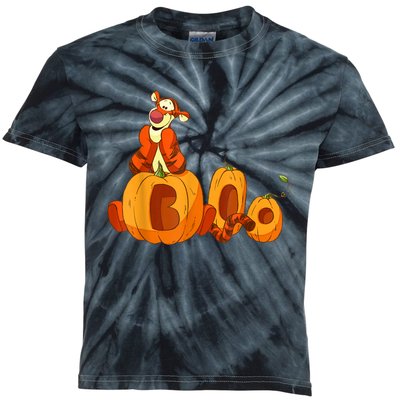 Scary Spooky Jack O Lantern Face Pumpkin Men Boys Halloween Kids Tie-Dye T-Shirt