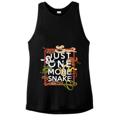 Snake Serpent Just One More Snake Ladies PosiCharge Tri-Blend Wicking Tank