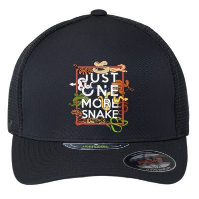 Snake Serpent Just One More Snake Flexfit Unipanel Trucker Cap