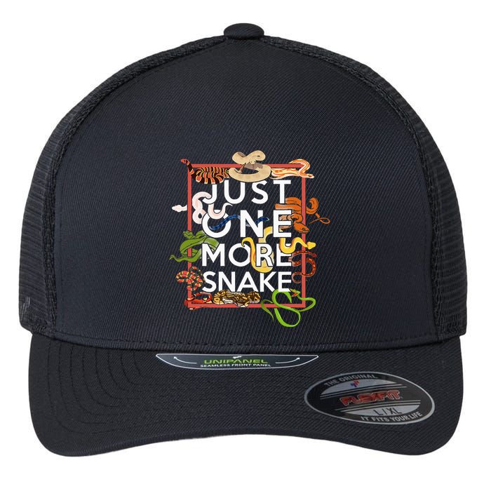 Snake Serpent Just One More Snake Flexfit Unipanel Trucker Cap