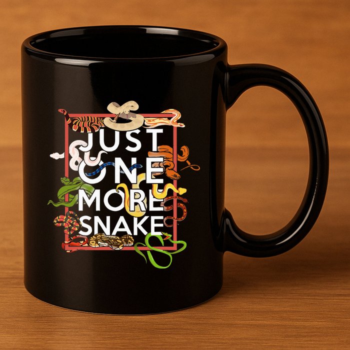 Snake Serpent Just One More Snake 11oz C Handle Ceramic Mug