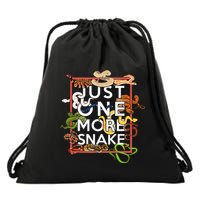 Snake Serpent Just One More Snake Drawstring Bag