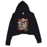 Snake Serpent Just One More Snake Crop Fleece Hoodie
