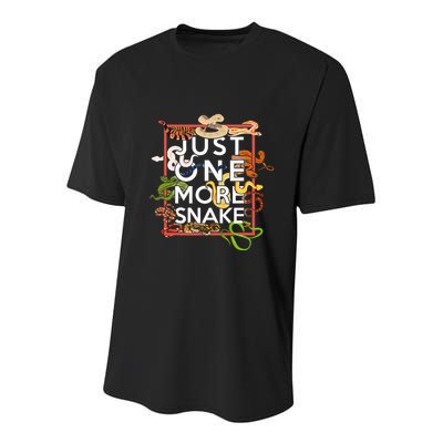 Snake Serpent Just One More Snake Youth Performance Sprint T-Shirt