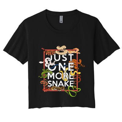 Snake Serpent Just One More Snake Crop Top