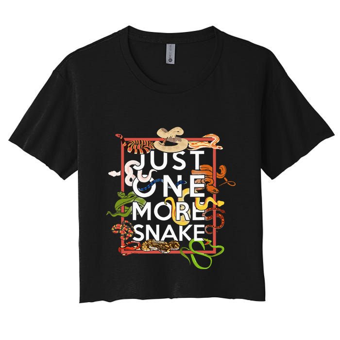 Snake Serpent Just One More Snake Crop Top