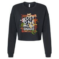Snake Serpent Just One More Snake Cropped Pullover Crew