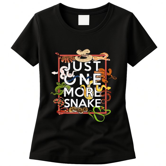 Snake Serpent Just One More Snake Womens T-Shirt