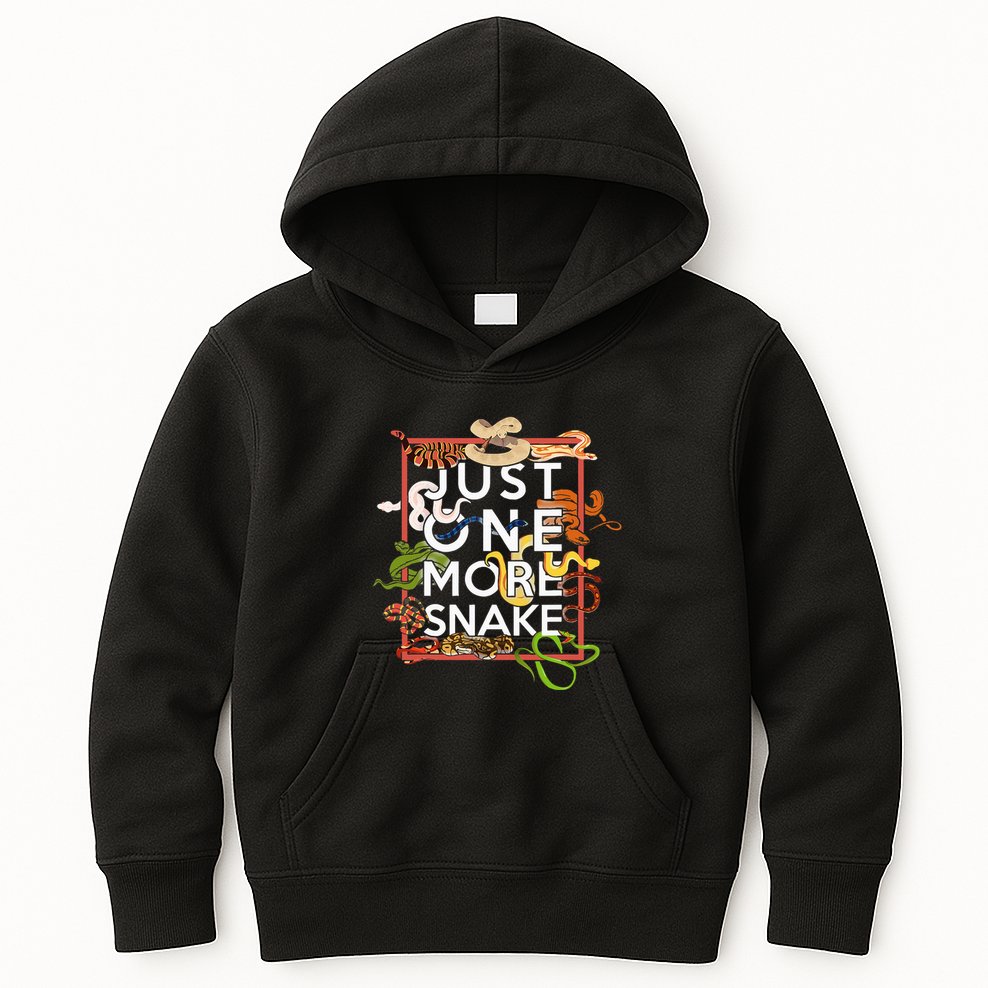 Snake Serpent Just One More Snake Kids Hoodie