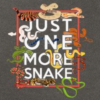 Snake Serpent Just One More Snake Cotton Canvas Backpack