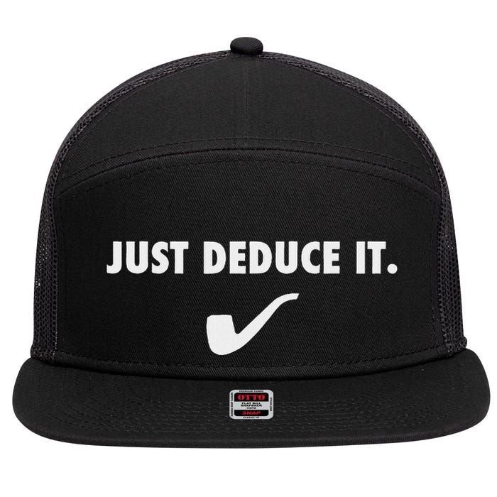 Sherlock S Just Deduce It 7 Panel Mesh Trucker Snapback Hat