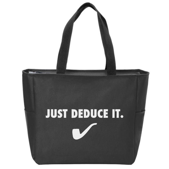 Sherlock S Just Deduce It Zip Tote Bag