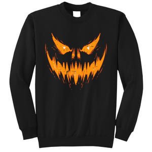 Scary Spooky Jack O Lantern Face Pumpkin Halloween Sweatshirt