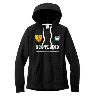 Scotland Sportssoccer Jersey Flag Football Women's Fleece Hoodie