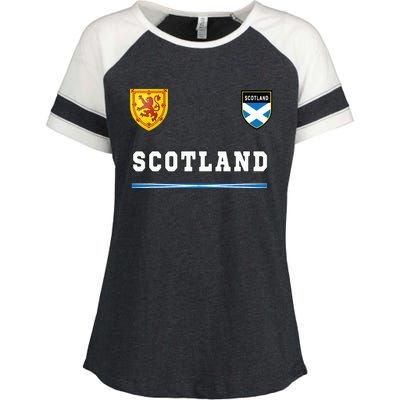 Scotland Sportssoccer Jersey Flag Football Enza Ladies Jersey Colorblock Tee