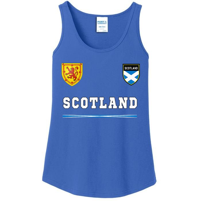 Scotland Sportssoccer Jersey Flag Football Ladies Essential Tank