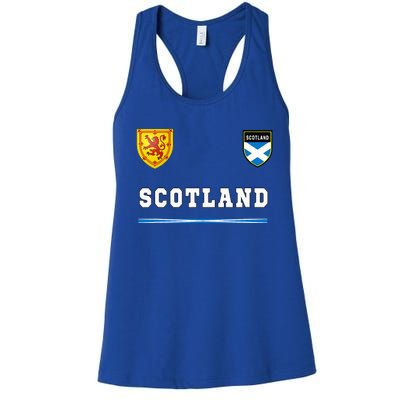 Scotland Sportssoccer Jersey Flag Football Women's Racerback Tank