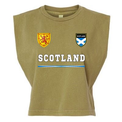 Scotland Sportssoccer Jersey Flag Football Garment-Dyed Women's Muscle Tee