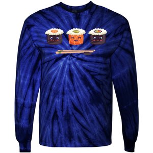 Sushi Set Japanese Sushi Graphic Plus Size Shirt For Girl Boy Unisex Tie-Dye Long Sleeve Shirt