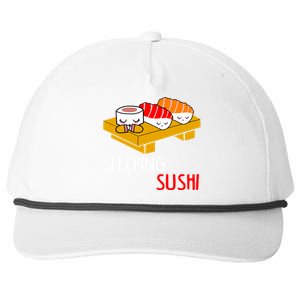 Sleeping Sushi Japanese Food Foodie Funny Sushi Lover Gift Snapback Five-Panel Rope Hat