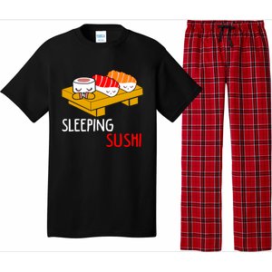 Sleeping Sushi Japanese Food Foodie Funny Sushi Lover Gift Pajama Set