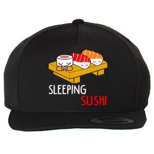 Sleeping Sushi Japanese Food Foodie Funny Sushi Lover Gift Wool Snapback Cap