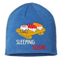 Sleeping Sushi Japanese Food Foodie Funny Sushi Lover Gift Sustainable Beanie