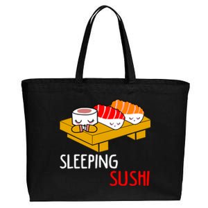 Sleeping Sushi Japanese Food Foodie Funny Sushi Lover Gift Cotton Canvas Jumbo Tote