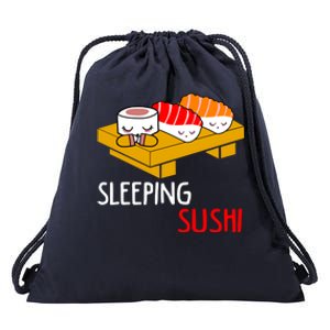 Sleeping Sushi Japanese Food Foodie Funny Sushi Lover Gift Drawstring Bag