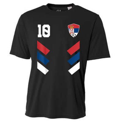 Serbia Soccer Jersey Serbian Football Shirt Flag Cooling Performance Crew T-Shirt