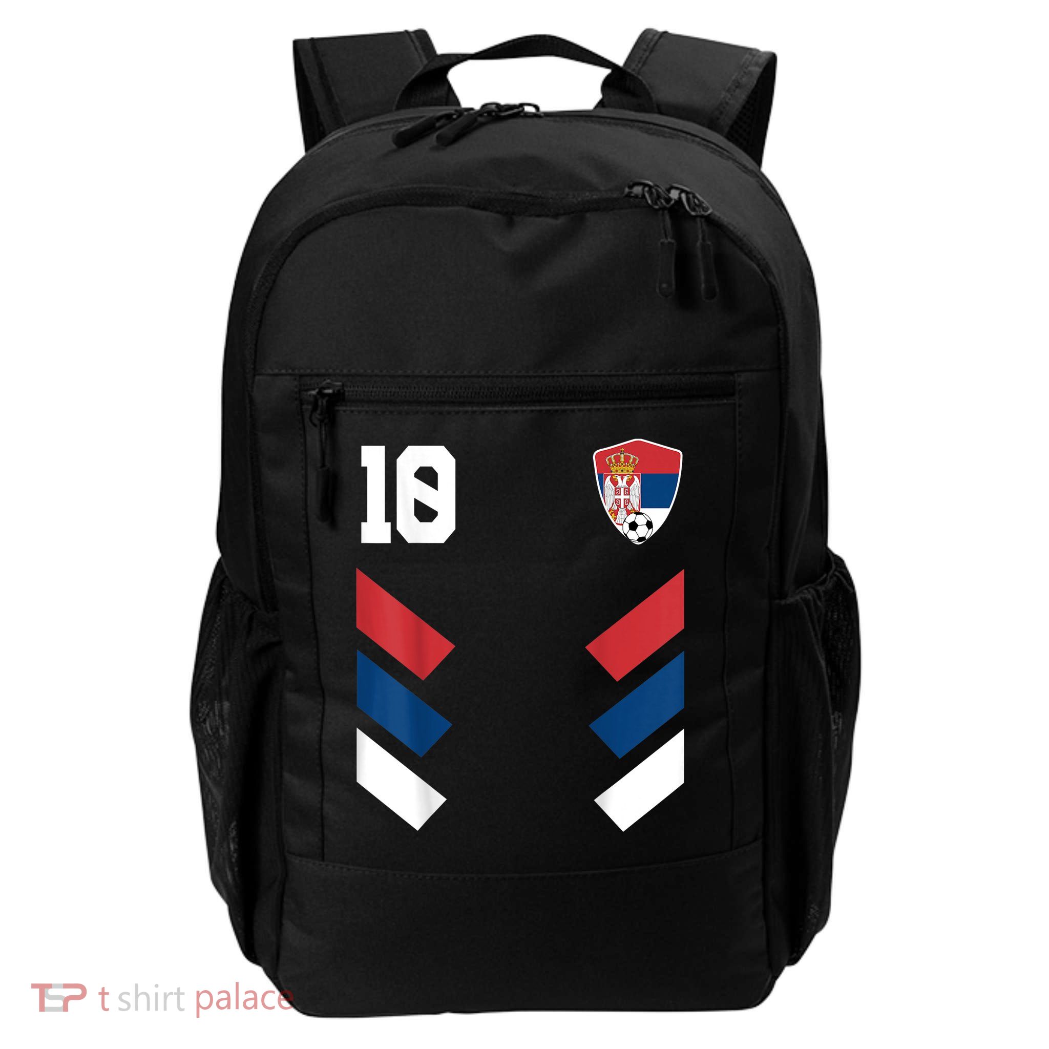 Serbia Soccer Jersey Serbian Football Shirt Flag Backpack